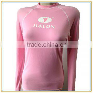 custom lycra women rash guard