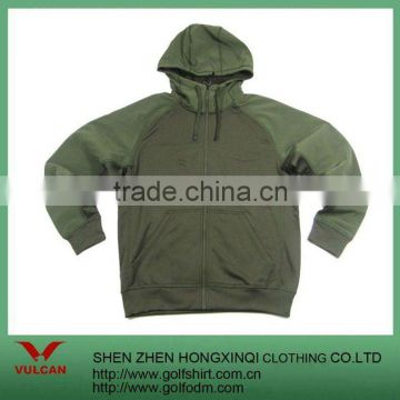 Fashion Army Green High Qualtity Sports Windbreaker Hoodies