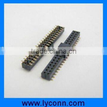 1.0mm Dual row female header SMT type with Cap Peg