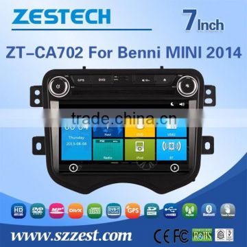 ZESTECH 7 inch Entertainment Car DVD Player for BENNI MINI 2014 with GPS, Radio, Bluetooth,Steering Wheel Control