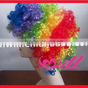 Pretty Colorful Afro Wigs japanese hair wigs Curly Hair Wigs Synthetic Wigs Cheap Party Wig Hot Pink Wigs Synthetic Hair Wigs