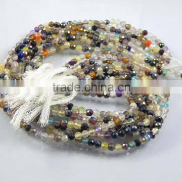 Natural FacetedMulti Gemstone Beads, Semipiricious Beads