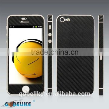 Multi color carbon fiber skin/sticker for iphone 5 with factory price