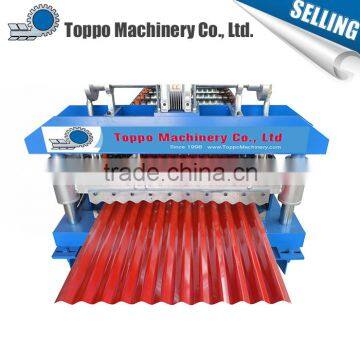 Assured quality competitive price color steel curving roofing tile making machine