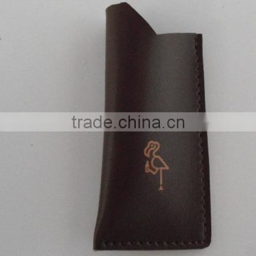 New design vintage leather cigarette case lighter holder