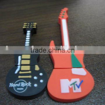 Creative guitar PVC USB cover for promotion gifts