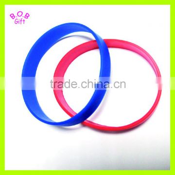 silicone debossed ink filled silicone wristband