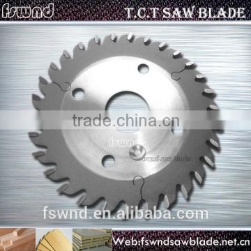 Fswnd professional grade T.C.T bevelled tooth scoring circular saw blade for cutting plywood and MDF
