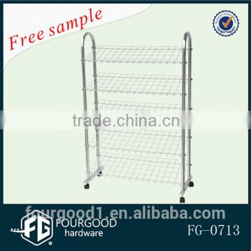 metal wire shelf/shoes rack for retail store