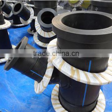 Factory price customized HDPE fitting welded tee elbow flange fitting