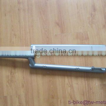 custom cheap post mouth titanium mtb fork Ti mountian bike fork made in china