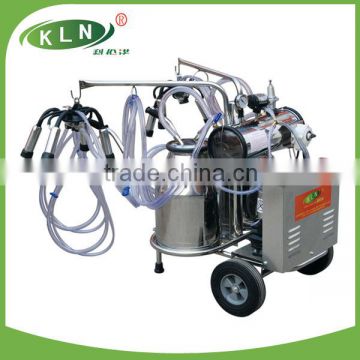 2014 new condition vacuum pump milking machine with two buckets for cow