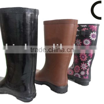 2016 women/men rubber boots with printing
