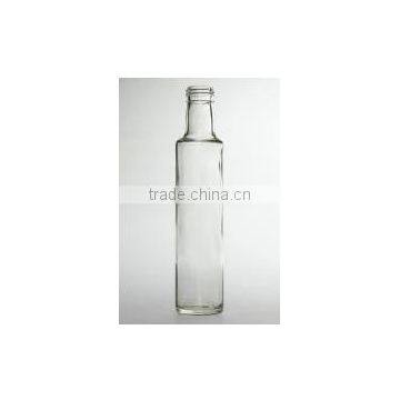 Small clear glass olive oil bottle 250ml for sale