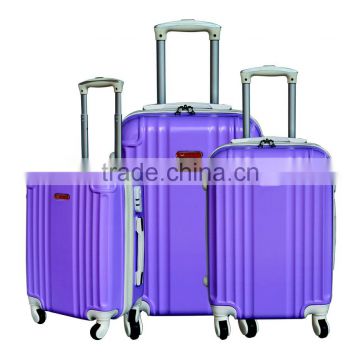 Bright color trolley luggage abs set