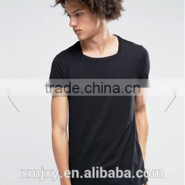 wholesale fashion casual t shirt high quality square neck t shirt for men