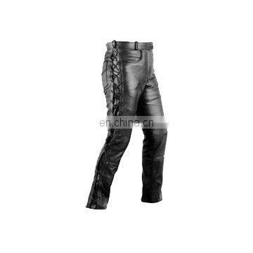(Supper Deal) New Style Genuine Leather Motor Bike Pant,Leather Racing Trousers,Motor Cycle Leather Pant