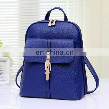 Famous brand manufacturer trendy luxury canvas backpack blue