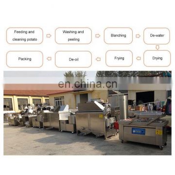 fully automatic potato chips production line potato fries production line