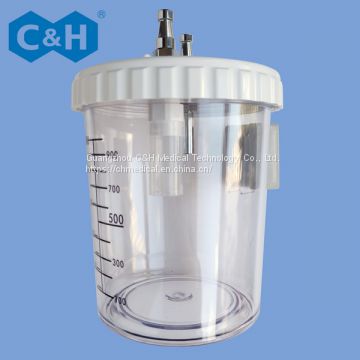 Medical Gas Pipeline System Suction Application Device Wall Type Medical Vacuum Pressure Regulator / Suction Unit with Liquid Collecting Bottle