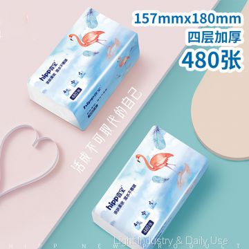 Factory Supply Ultra Soft Facial Tissue 3-4 Ply 100% Virgin Pulp 180X157mm