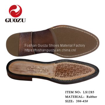men dress shoe sole combined rubber with welt sole