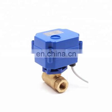 CWX-15N 12 volt motorized water valve dn10 electric ball valve made in China