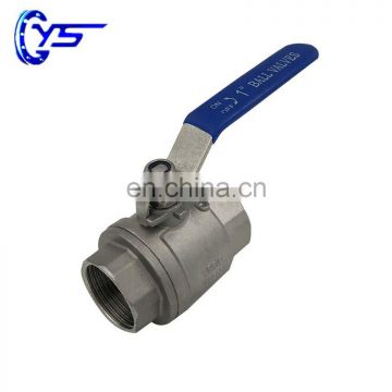 Turn 90 Degree PN16 CLASS 150 LB 1/2" 1" 2" FNPT Screw Ball Valve With Casting Word