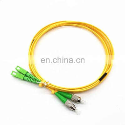 SC FC APC Duplex Single mode G652D Fiber Optic Patch cord cordon de raccordement en fibre Fiber Jumper sc fc fiber patch cord