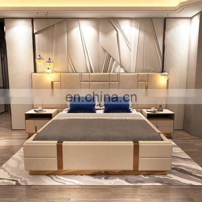 CBMMART italian luxury master bedroom furniture velvet upholstered king size bed