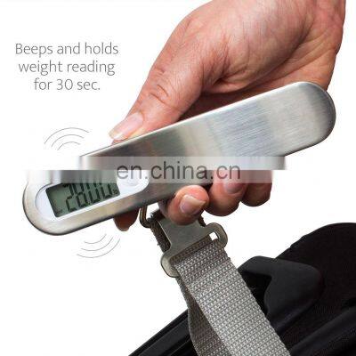 Amazon best sell LCD digital baggage hang pocket weighing travel luggage scale