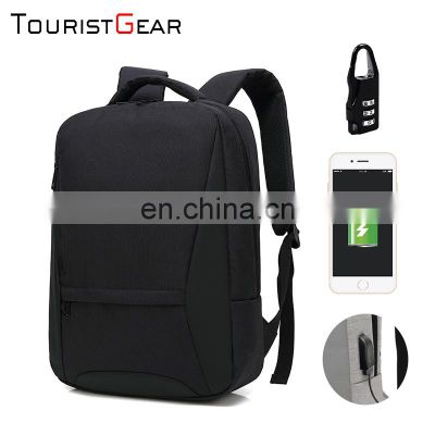 New fashion computer bags water resistant travel backpack for college student USB charging Laptop backpack