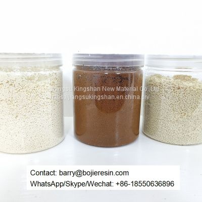 Ion exchange resin used to extract Vitamin B5