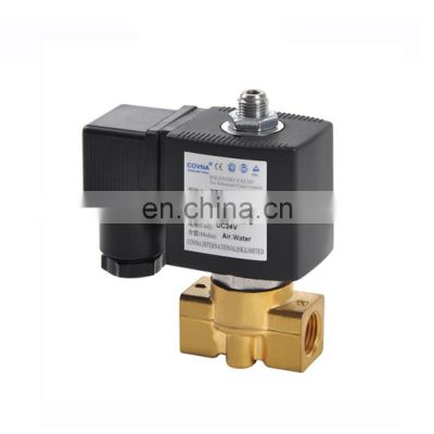 COVNA DN8 1/4 inch 3 Way 12V DC Normally Closed Direct Acting Brass Mini Solenoid Water Valve