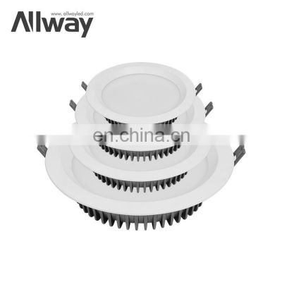 ALLWAY Anti Glare Embedded Smart Light Dimmable LED Spot Light Fixture Recessed Downlight