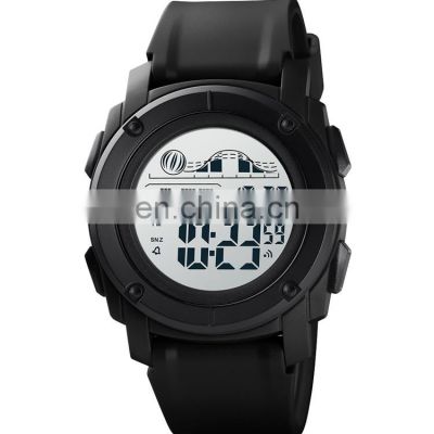 Skmei 1576 Hot Selling Black Man Watch Top 10 Brand Watches Wholesaler Factory Wristwatch 12/24 Hour For Men