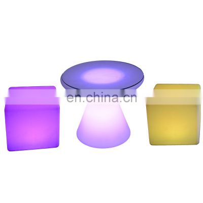 color change led cube chair led lighting bar stool rechargeable bar led cube chair