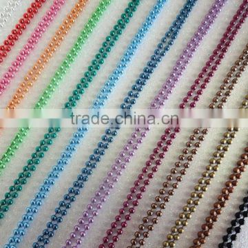 52 Yards Spool 1.5mm Colored Metal Ball Chain Unfinished Bulk For Necklace