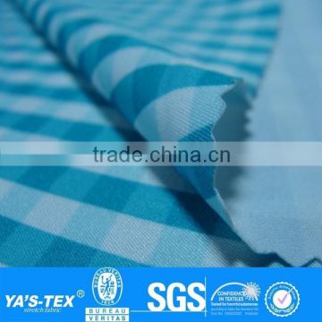 Polyester spandex check fabric.Polyester spandex checked fabric