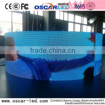 indoor p6 led curve large screen full color led commercial advertising display