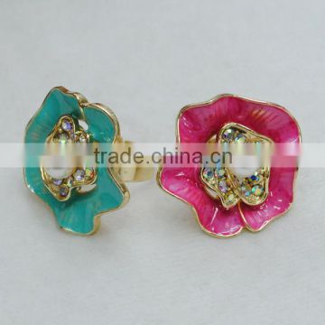 Hot selling Fashion Jewelry Wholesale Latest Flower Diamond Rings