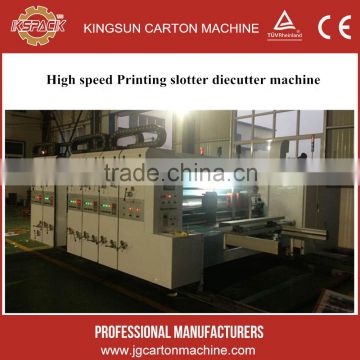 automatic 4 color corrugated cardboard flexo printer slotter die-cutter stacker machine                        
                                                                                Supplier's Choice