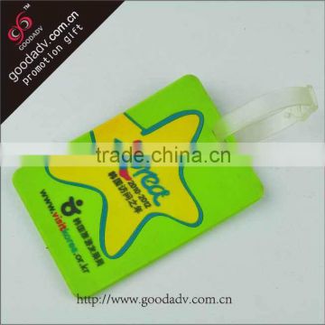 Luggage accessories promotional gifts standard size pvc luggage tag