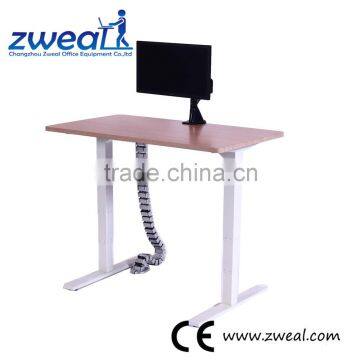 Zweal well sell hand crank adjustable height sit to stand up desk frame