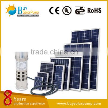 12v 24v dc solar powered water pump system price for agriculture irrigation with 3-5m3/h flow rate