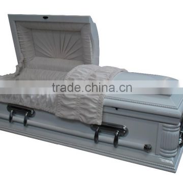 Child white solid wooden caskets and coffins burial products