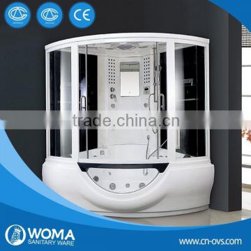 whirlpool bathtub steam shower room with CD input