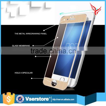 2.5d color tempered glass screen protector for iphone 6 plus tempered glass for mobile phone titanium alloy screen protector