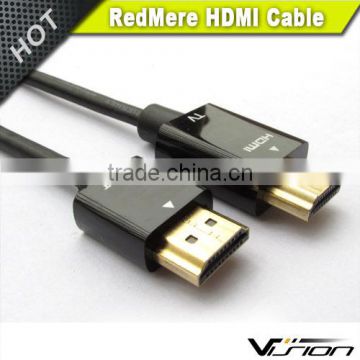 High performance 15m 30AWG RedMere HDMI Cable with gold plated connector