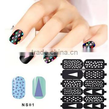 Nail Art French Manicure Guide Tips Finger Nail Stickers Stencils
